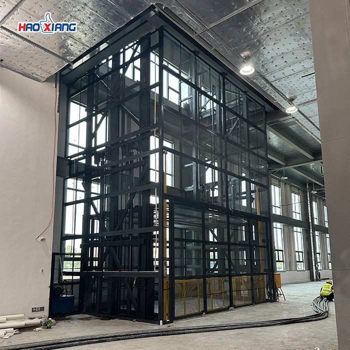 Guide Rail Lift Platform Guide Rail Freight Elevator For Warehouse ...