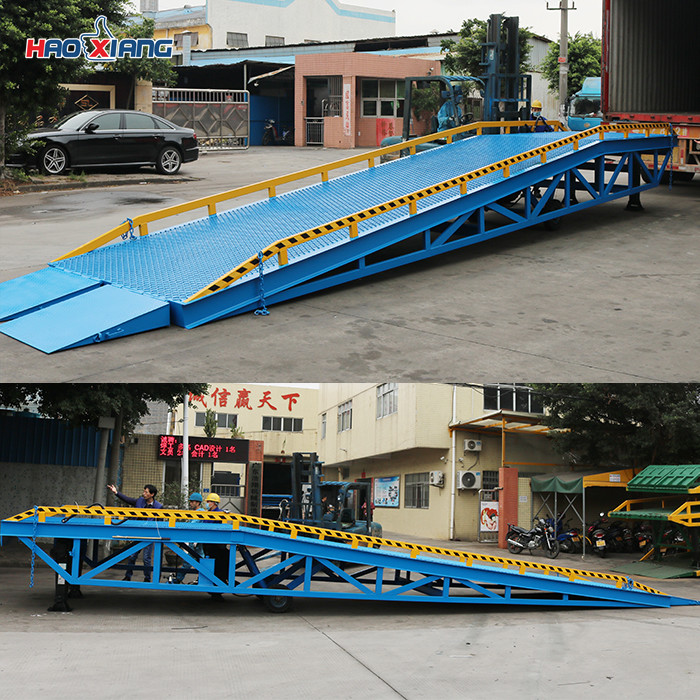 Temporary Loading Dock Ramp Hydraulic Ramp For Container Unloading