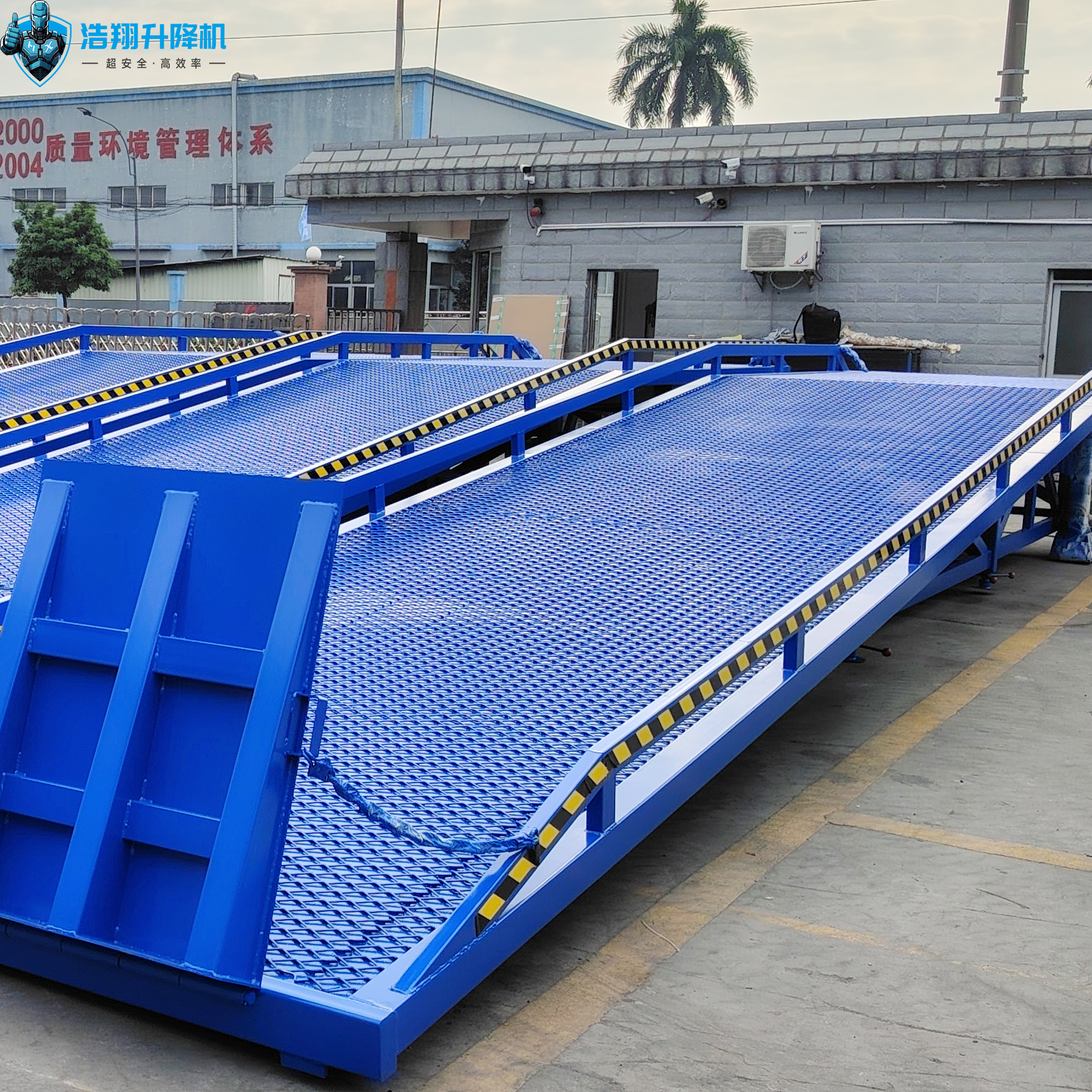 Portable Container Ramp Lift Hydraulic Load Dock Forklift Yard ...