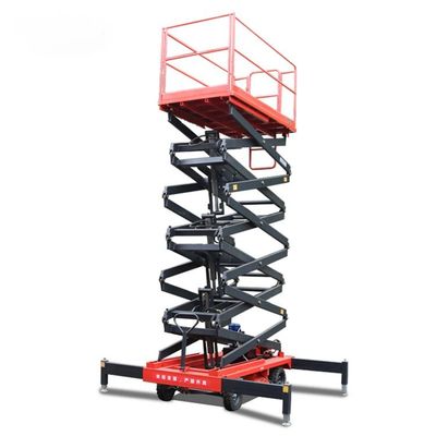 4M 6M Elevador de tesoura móvel de alta plataforma Elevador de tesoura móvel