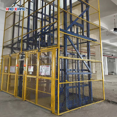 8m High Stroke Cargo Elevator Lift For Multi Level Handling
