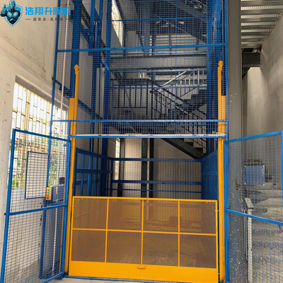 Elevador hidráulico de carga de 2 toneladas Elevadores de cadeia de elevação Plataformas de armazenagem Elevador de carga para construção