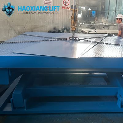 Fixed-position Scissor Lift Platform Anti-Slip Surface, rugged for heavy-duty industrial use, stable structure & long service life