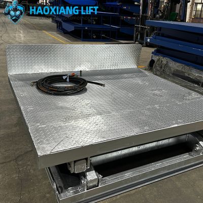 Galvanized Fixed-position Scissor Lift Platform - Anti-Slip Surface, Rugged for Heavy-Duty Industrial Use, Stable Structure & Long Service Life
