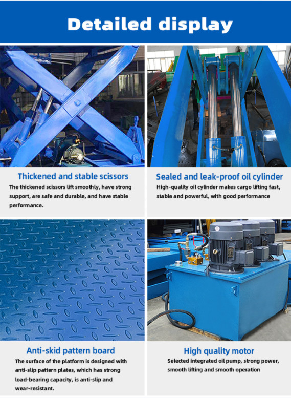 4000mm Stroke Electric Hydraulic Lift Table 1000kg Electric Scissor ...